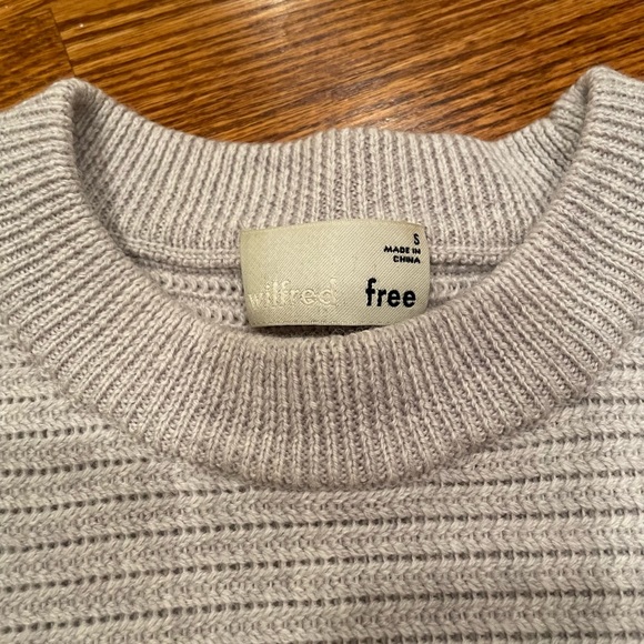 Wilfred free raglan sleeve grey sweater - Picture 2 of 4